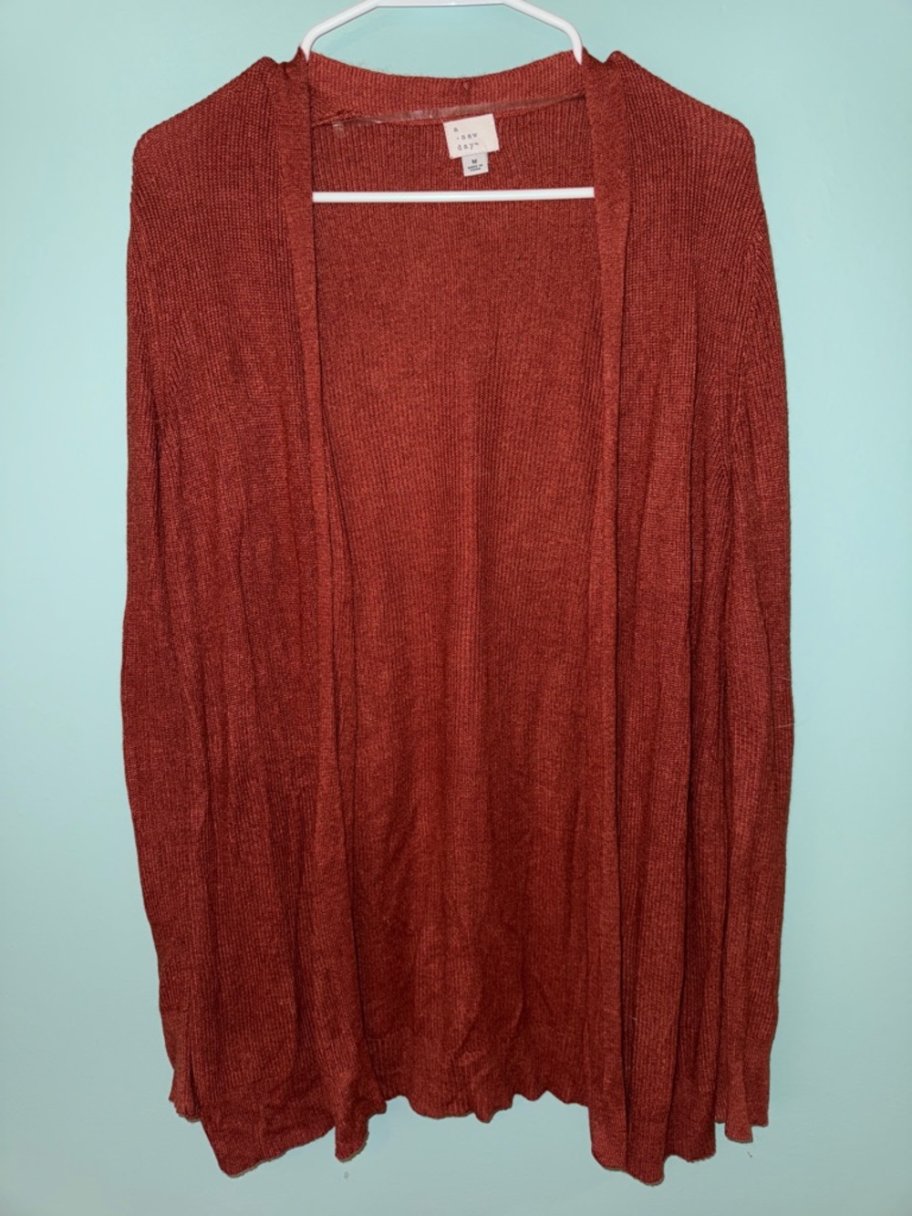 Women's Open-Front Cardigan Sweater - Deep Red